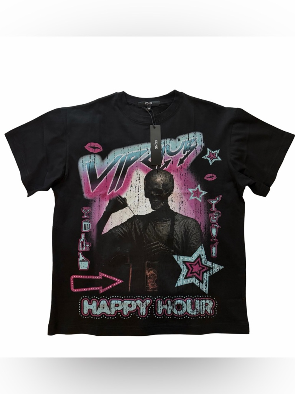 KDNK Black "Happy Hour" Graphic Tee - Black
